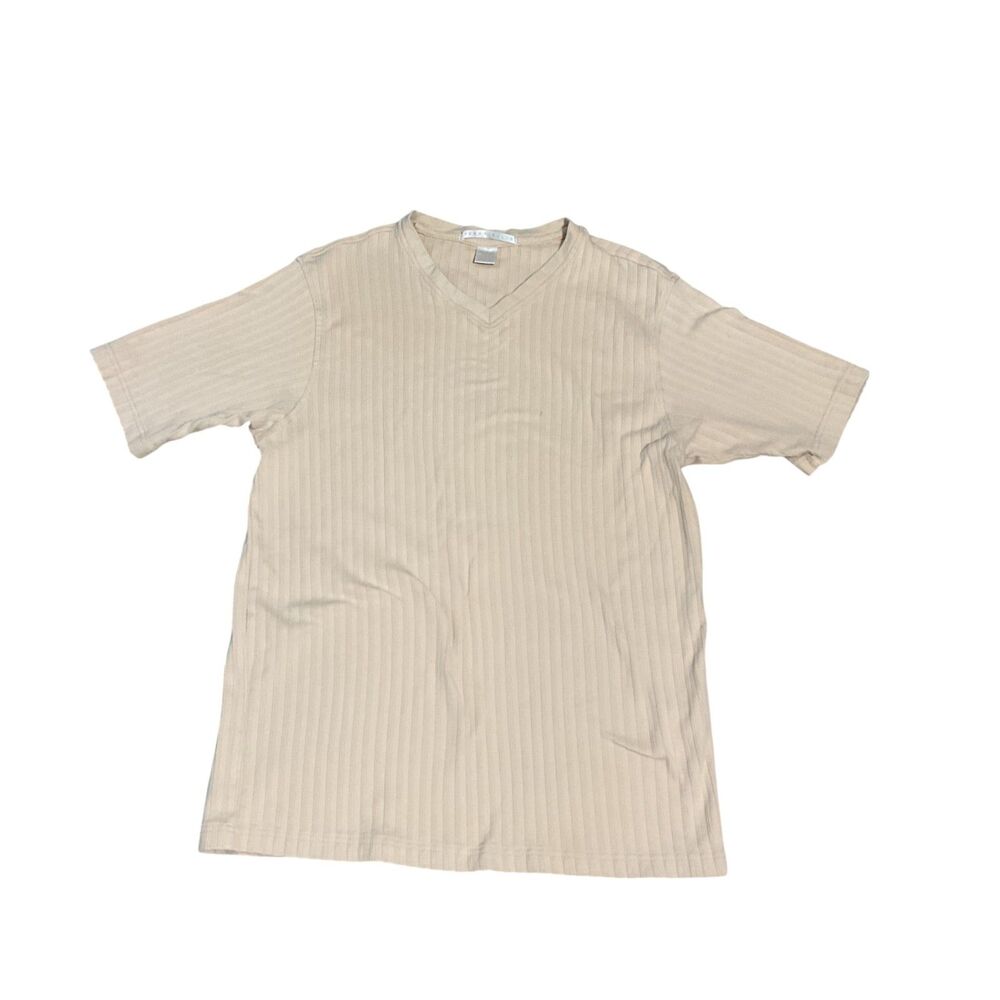 Perry Ellis V-Neck Ribbed Tee Small - Picture 3 of 8